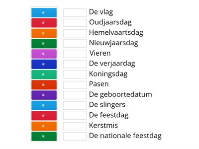 Woorden luisteren en lezen Les 3 Feest