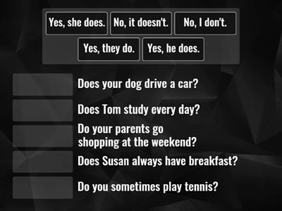 Present Simple questions and short answers