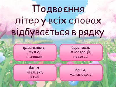 Подвоєні букви в словах іншомовного походження (6 клас)