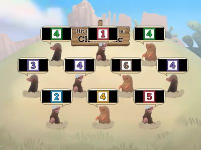 Trò chơi: Đập chuột. ( Con hãy đập con chuột số 4 nhé) Nguyễn Thị Phương