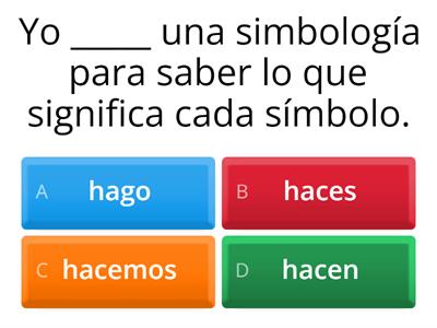 Verbo hacer - Mapas