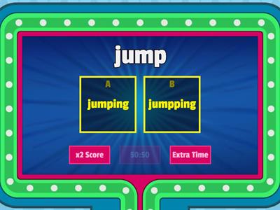 Adding -ing 20 words