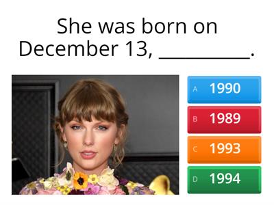 Taylor Swift Quiz - Version 2