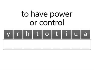 Types of Government Vocabulary