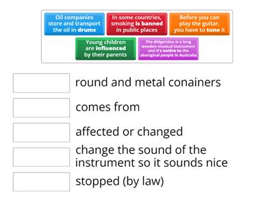 Key vocabulary B1.2