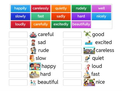 Adverbs of Manner (Matching)