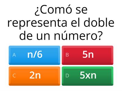 Expresión verbal y matemática.