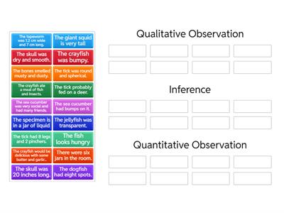 Observation and Inference 