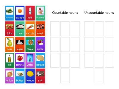 Countable and uncountable nouns