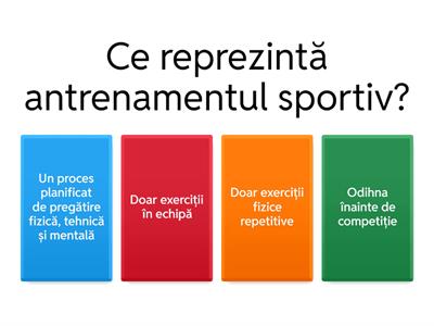 Antrenamentul sportiv și competiția