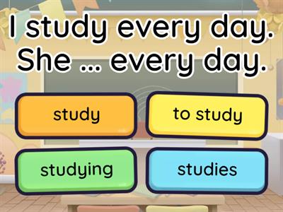 SIMPLE PRESENT 3rd person singular