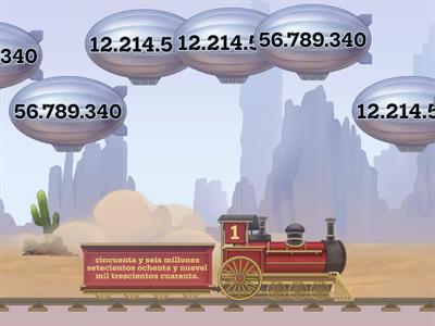 escritura de números millón