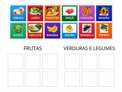 FRUTAS, VERDURAS E LEGUMES