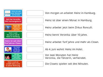 Das Heinz- der Clown- Domino. Menschen A2.1 Lektion 6