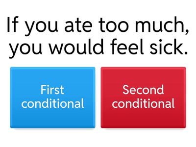 First or second conditionals?