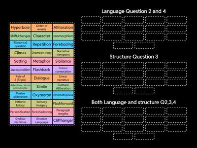 Language and structure sort