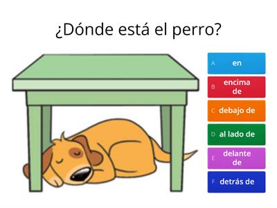 Spanish prepositions of place