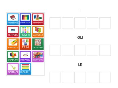 articolo + nome MATERIALE SCOLASTICO #2