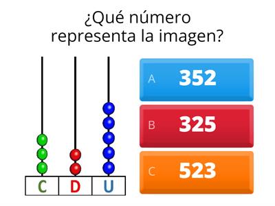  Representar Centenas, Decenas y Unidades