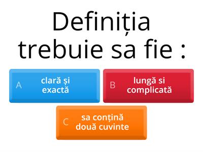 DEFINIȚIA ȘI CLASIFICAREA 