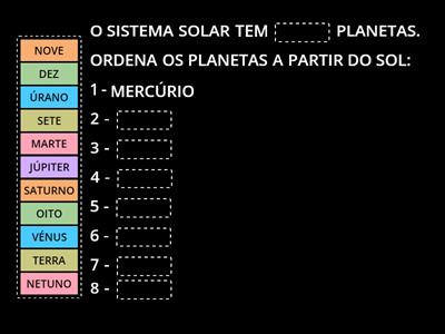 PALAVRA AUSENTE - PLANETAS E ETC