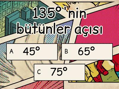 5. Sınıf: tümler açı, bütünler açı - KPV