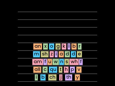 Spelling/ Blending  word practice 