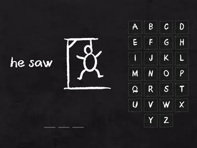 Irregulars Preterite Guess the word