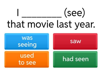 English Past Tenses Practice Quiz