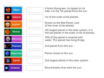 Planets in our Solar System
