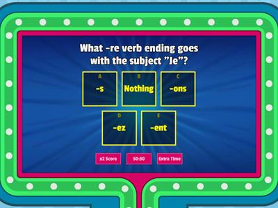 Review Regular -re Verbs in French