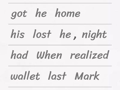 Past perfect activity 