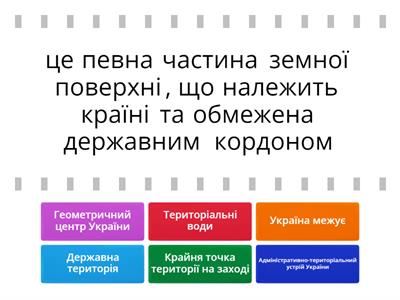 Державна територія і кордони, 8 клас