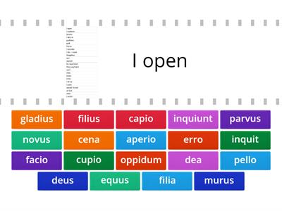 Vocabulary (Oulton Chapter 7)