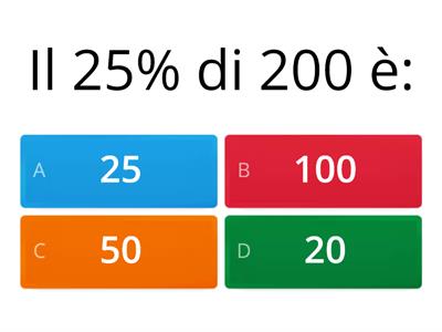 Calcolo della percentuale