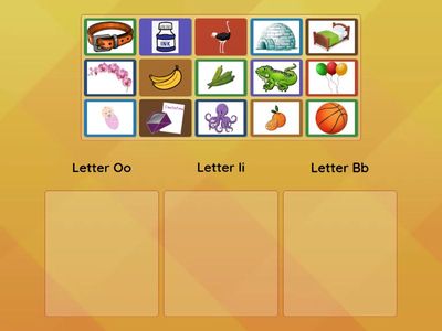 Picture Recognition - Letters Oo, Ii and Bb