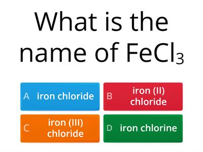 Formula and names