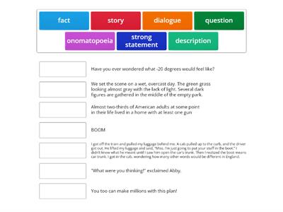 Narrative story hooks