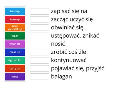 Focus 3 unit 7 phrasal verbs