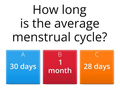 CAX KS3 menstruation 