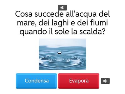 Il ciclo dell' acqua