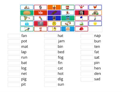 Three Letter phonics words