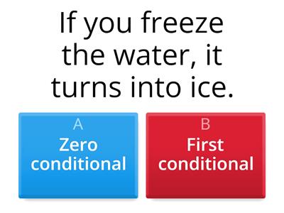 Zero and First Conditional 