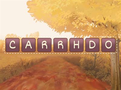 UNSCRAMBLE Those Fall Words!