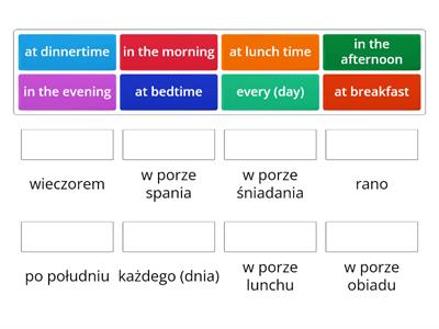 kl 4 Link IV 5c Time expressions (Określenia czasu Present Simple)