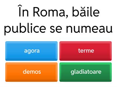 Istorie clasa a V-a Roma 