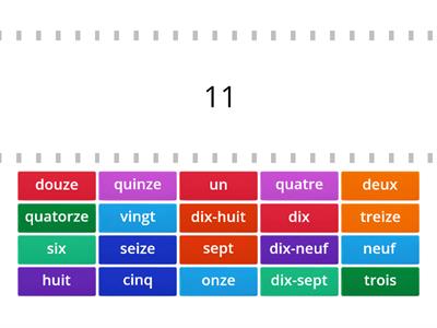  Numéros en français 1-20