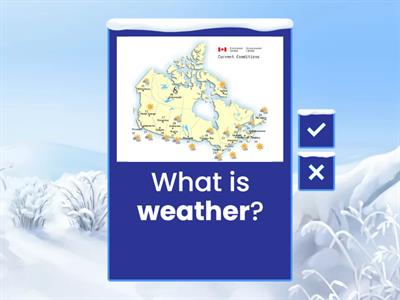 Winter weather: Vocabulary flashcards