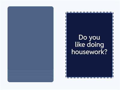 housework speaking for adults