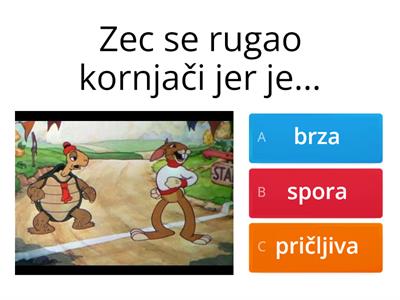 Ezop, Kornjača i zec (basna)